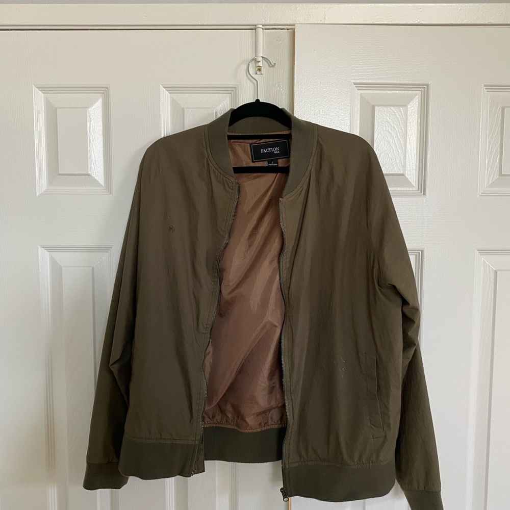 Faction Olive Green Bomber